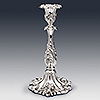 One of a pair of sterling silver candlesticks