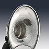 Inside coffee pot lid with partial mark indicating sterling silver