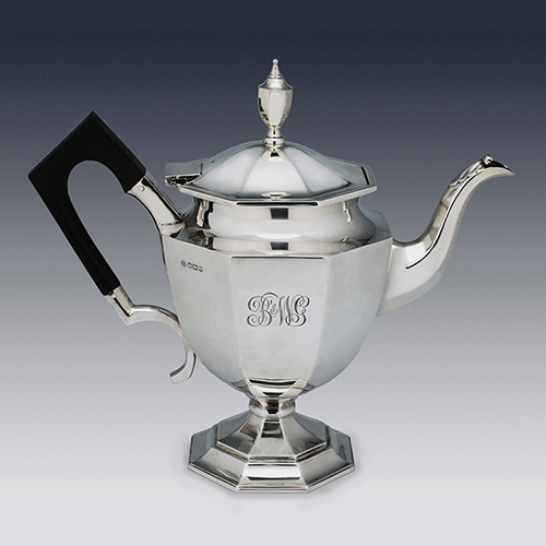 Antique silver teapot william hutton