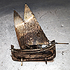 Antique silver boat repair
