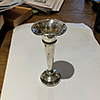 Antique silver posy vase repair
