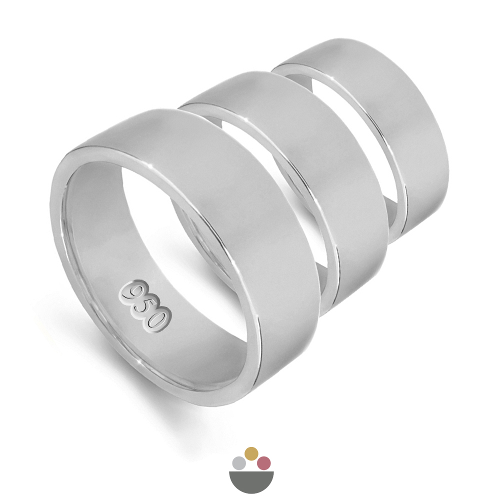 Palladium 500 and 950 wedding rings and bands