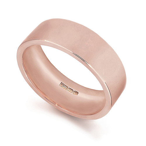 9ct Rose gold 375 easy fit wedding ring