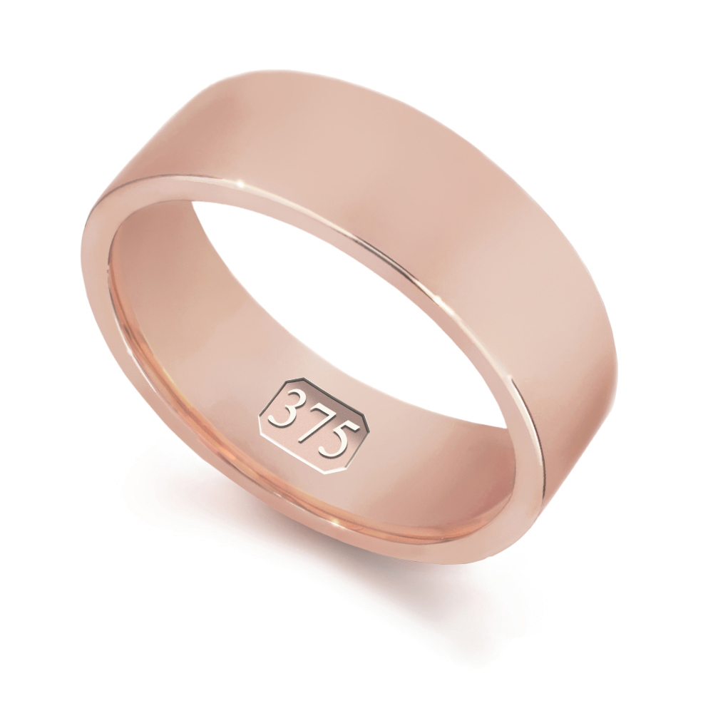 Rose gold in 9ct rose gold