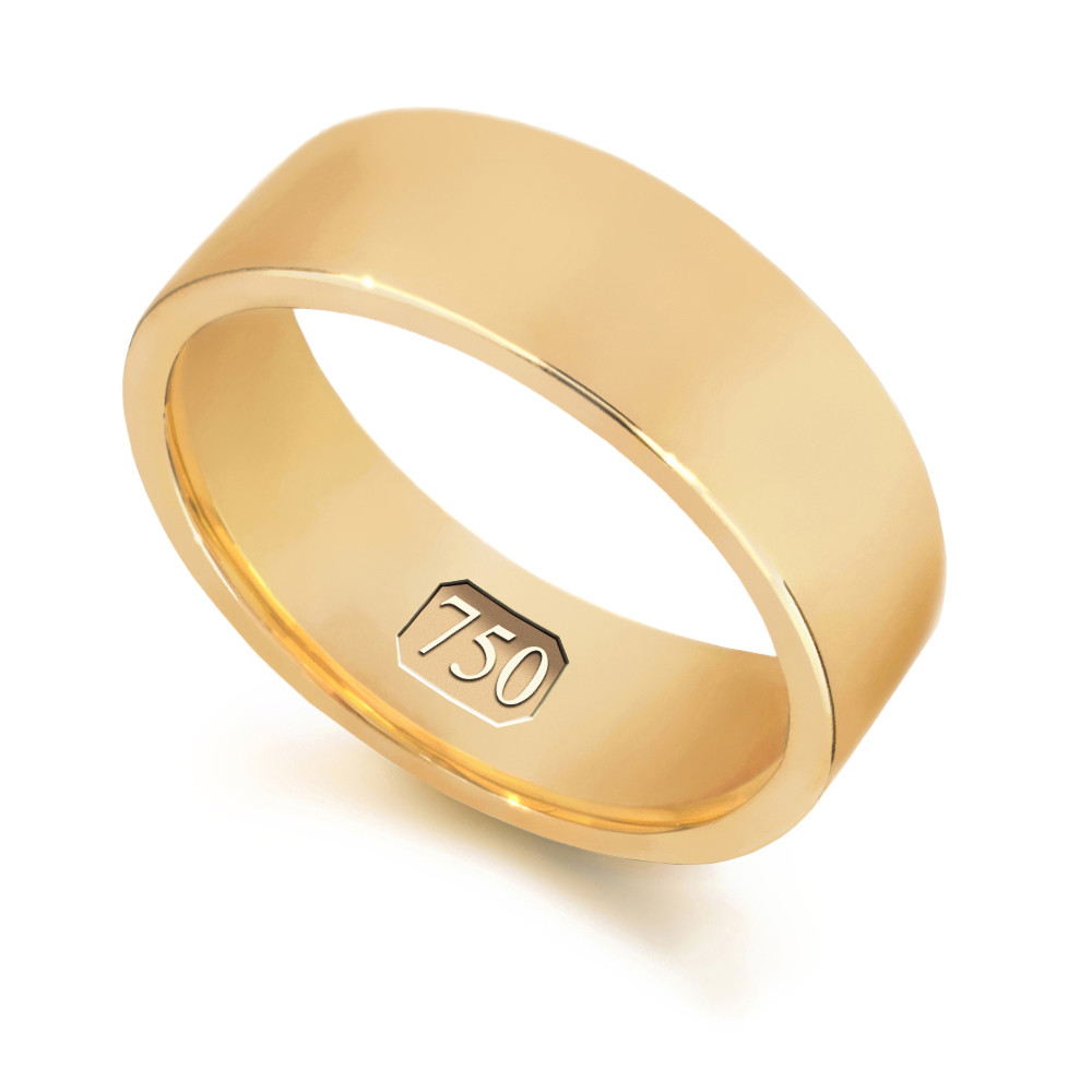 Wedding rings in 18ct yellow gold